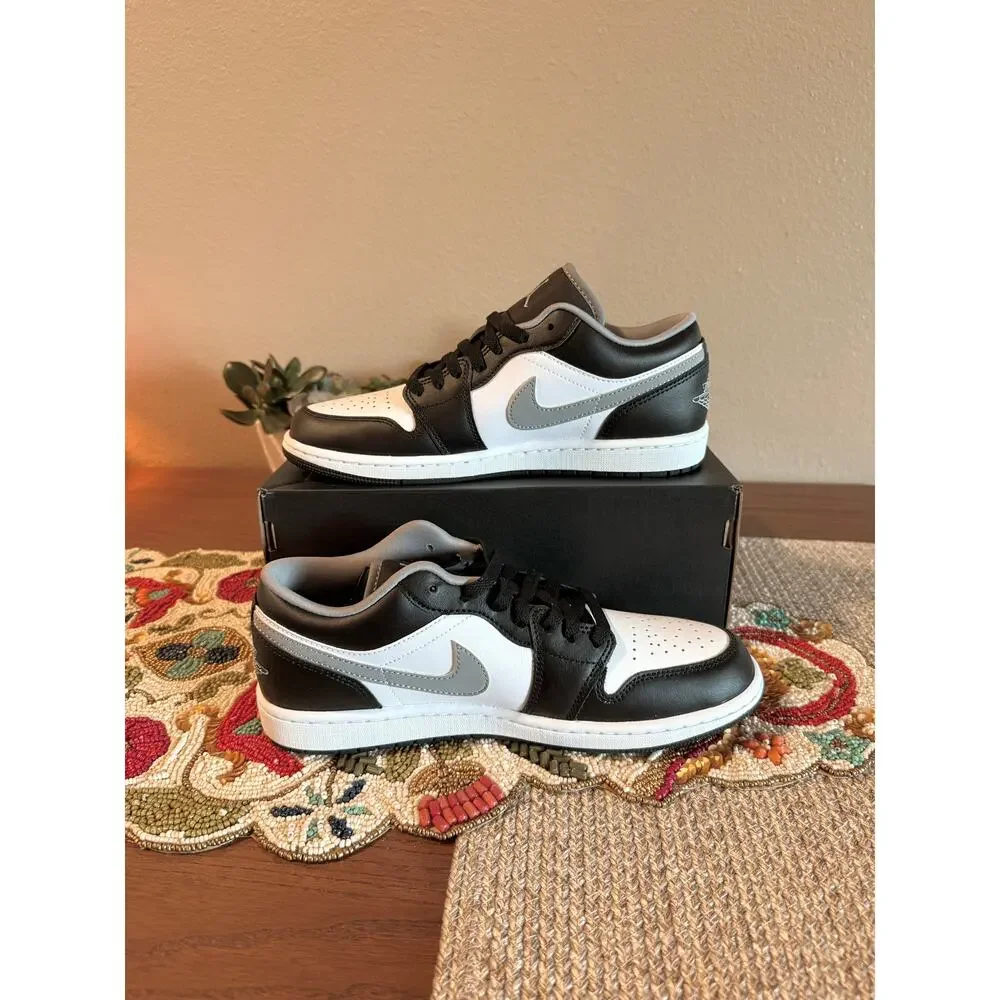 Jordan 1 Low Black White Particle Grey All Star Shadow Wolf Iron Toe 553558 040